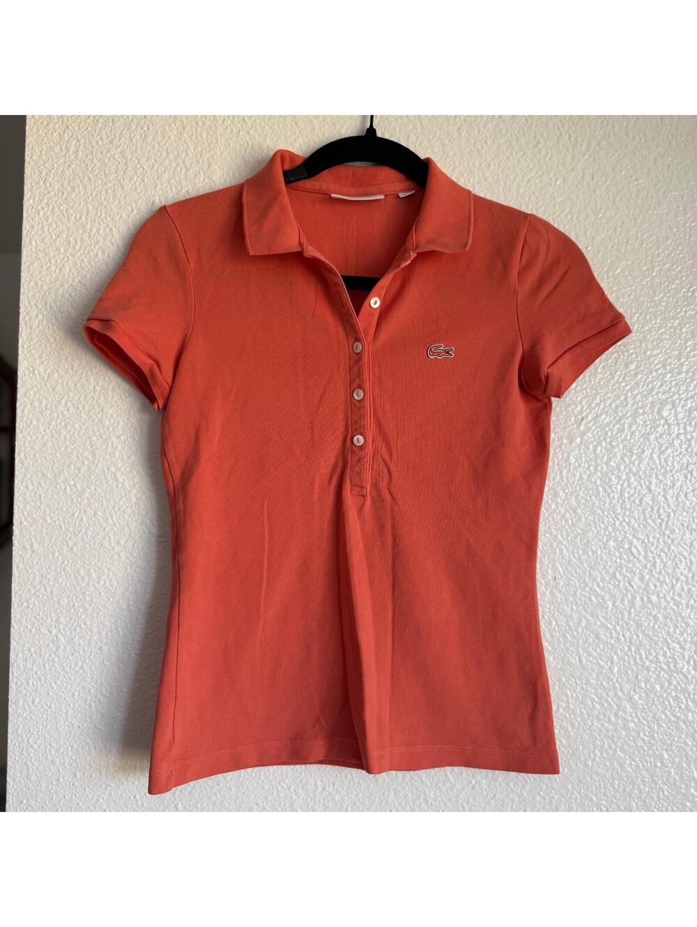 Lacoste Slim Fit Polo XS Coral Peru